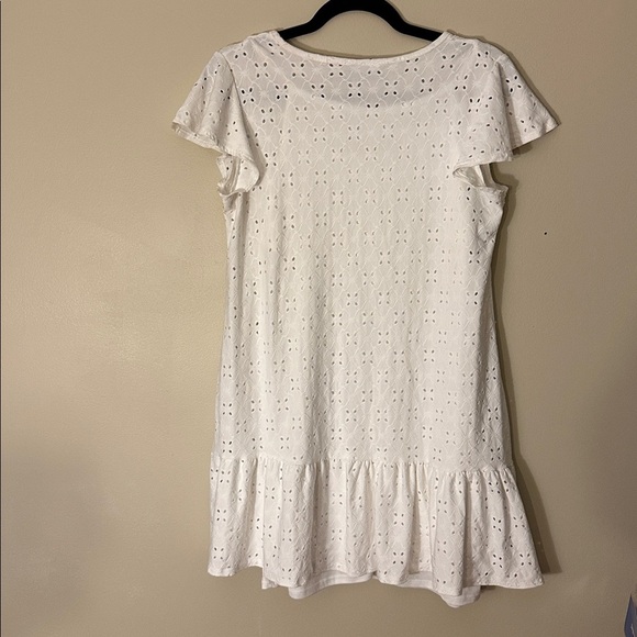 Olivia Rae White Eyelet Mini Dress - Picture 3 of 3